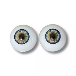 Bbeauty Dolls Realistic 20mm Acrylic Half Dome Eyes in Robin Egg for Reborn & My Twinn Dolls