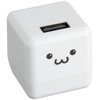 エレコム USB コンセント 充電器 9W USB-A×1 オーディオ機器用 キューブ型 ホワイトフェイス AVA-ACUBN003F1