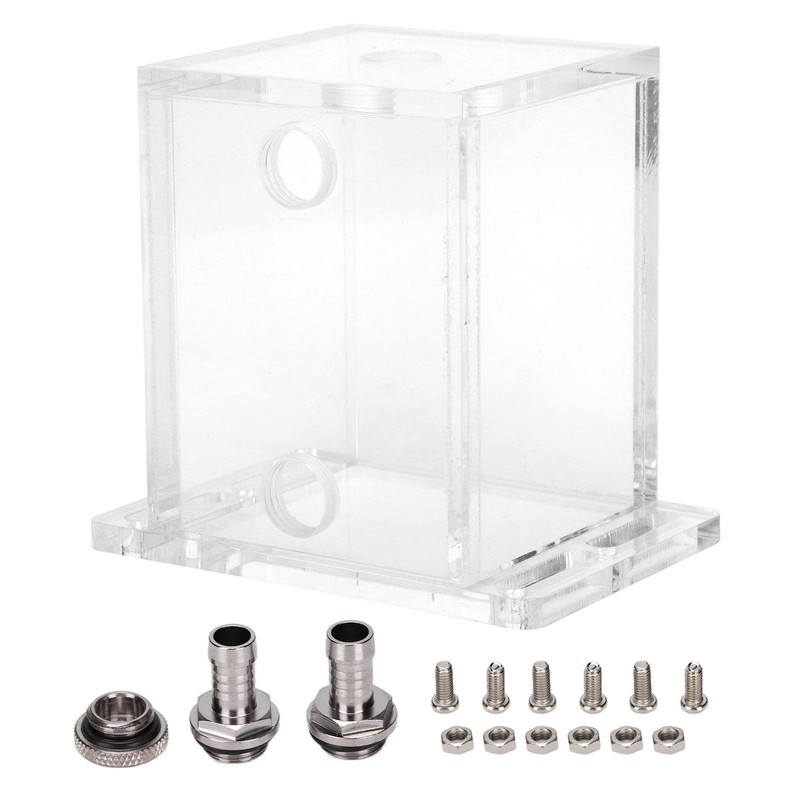 Acrylic Water Tank GQSXT3 Fully Transparent 3 Holes Water Cooler