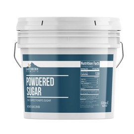 Earthborn Elements Powdered Sugar 1 Gallon Bucket, Baking Essential, Desserts & Candy (80 Ounce)
