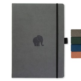 Dingbats* - Wildlife Plain Extra Large A4 Notebook - PU Leather Hardcover Journal for Work, Writing - Pocket, Elastic Closure, Pen Holder, Bookmark