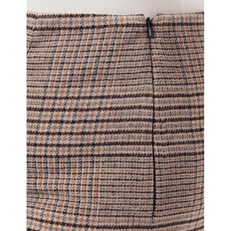 s.Oliver Damen Rock mit Karomuster BLACK, 38