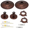 HTRUIYATY Pack of 2 Vintage Umbrella Ceiling Light Industrial Retro