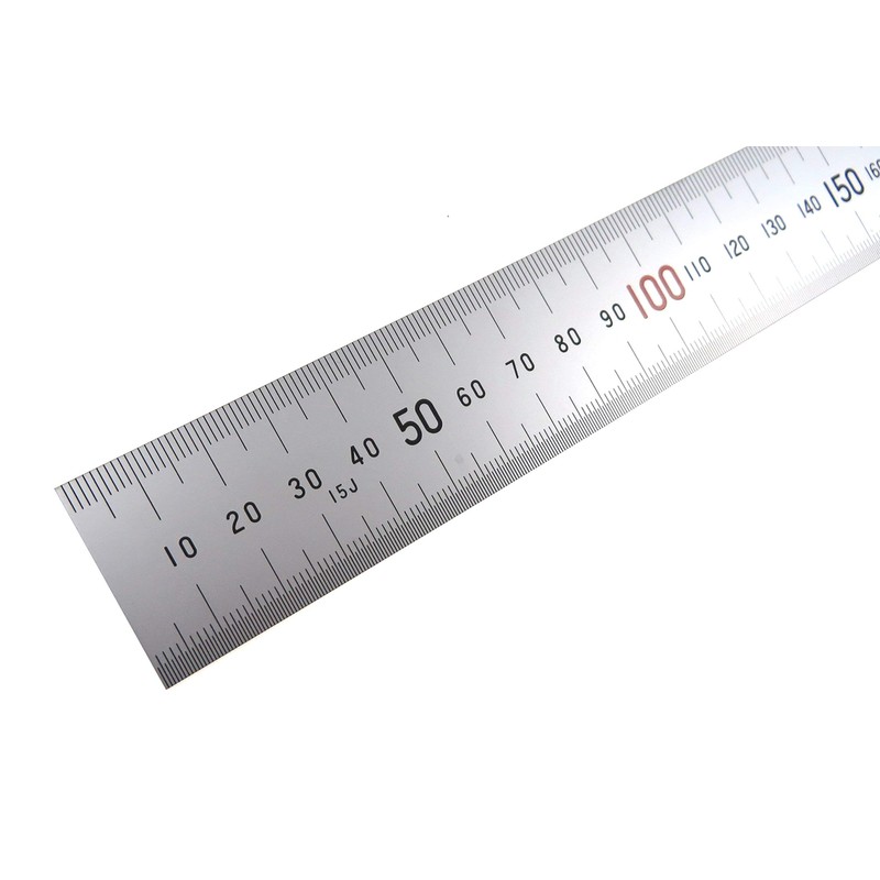 Shinwa 1000 mm Rigid"Zero Glare" Metric Machinist Rule/Rule Scale .5mm