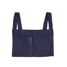 Aaricon Baby Bedside Hanging Storage Bag,2 Pockets Organizer for Baby Cribs and Toys (Blue)