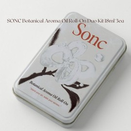 SONC Botanical Aroma Oil Roll-On Duo Kit 18ml*2ea & Tin Case Set 3items, Type:003 Out Of Office + Dream Dive