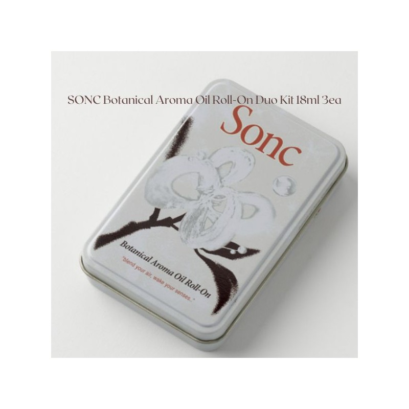 SONC Botanical Aroma Oil Roll-On Duo Kit 18ml*2ea & Tin