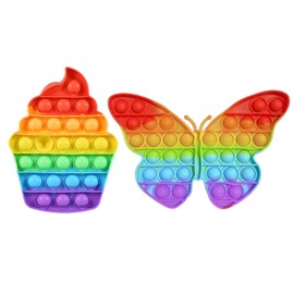 2 PCS Fidget Popper, Cute Design Fidget Toys, Poppet Fidget Toy, Suitable for Reducing Anxiety Relieving Stress Restoring Mood Adding Fun and Creating Comfortable Range