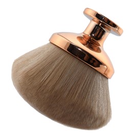 Self Tanning Brush for Body & Legs - XXL Kabuki Applicator with Pouch, Streak-Free Tan Blending Tool for Mousse/Spray/Lotion(Gold)