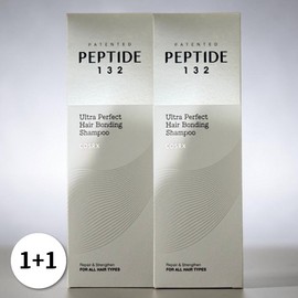 COSRX [1+1] COSRX Peptide-132 Ultra Perfect Hair Bonding Shampoo 400ml x 2 / [1+1] 코스알엑스 펩타이드-132 울트라 퍼펙트 헤어 본딩 샴푸 400ml 2개