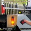 Aolyty Solar Strobe Warning Light LED Warning Lamp 4-Pack Super