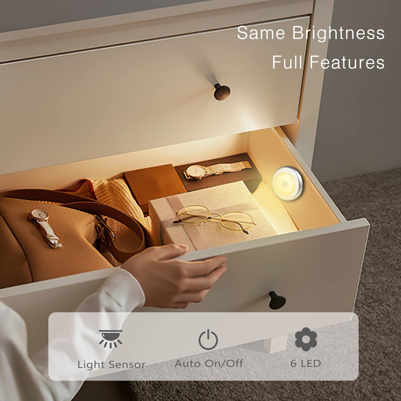 Oria Motion Sensor Light, 6-LED Night Light with Motion Sensor