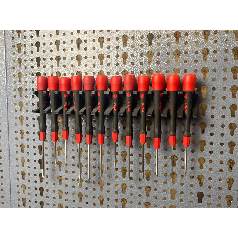 Screwdriver Holder for Micro Precision Screwdrivers for Küpper Perforated Wall