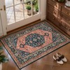 Tangsoo Oriental 2x3 Small Rug for Entryway,Washable Non-Slip Indoor Mat