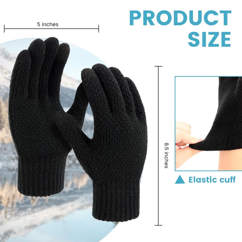 Ymomode Winter Gloves for Men - Women Upgraded Touch Screen