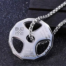 TENDER LIHOME Collar Dije Gym Mancuerna Pesa Fit Crossfit Fisicoculturismo