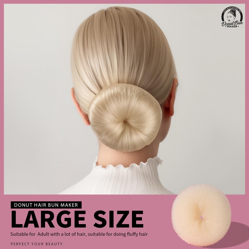 Teenitor Hair Bun Shaper Set with Extra-large, Large, Medium, Small