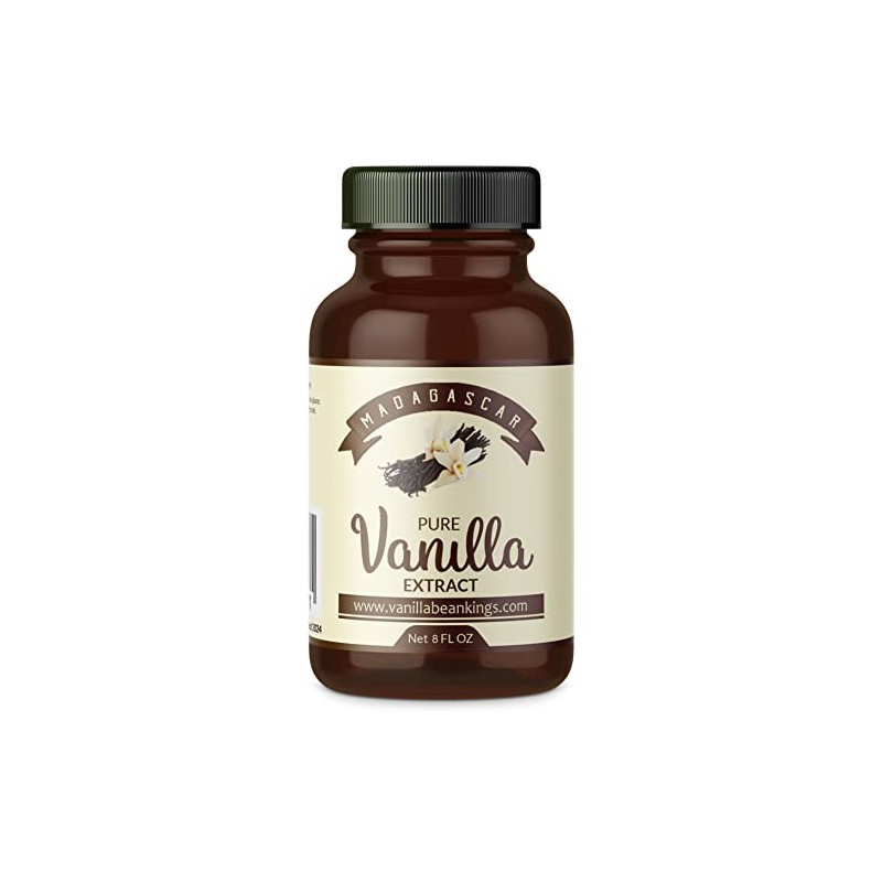 Pure Vanilla Extract - Made with Madagascar Vanilla Beans -