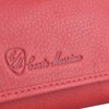 Conte Massimo Man Woman Keyring Genuine Leather, Red with bag