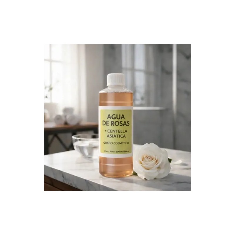 Agua De Rosas + Centella Asiática 500ml Tónico Facial Natura