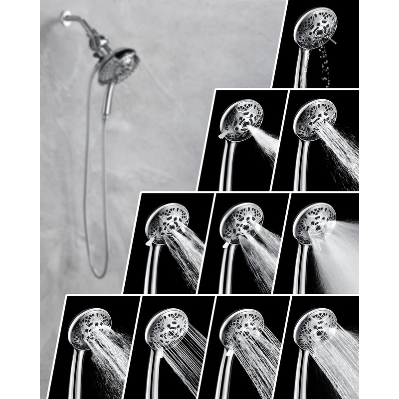 INAVAMZ 2-in-1 Filtered Shower Head with Handheld: Dual Shower Heads
