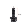 sourcing map M5 x 14mm Carbon Steel Phillips Pan Head