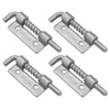 4pcs 304 Stainless Steel Flat Pin Hinge Spring Latch Movable