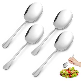 ESYFOR Cutlery Set, 5 Pieces Stainless Steel Cutlery Set Highly Polished Elegant Floral Pattern Cutlery for Portioning Food in Restaurants and Family Celebrations