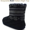 KuaiLu Men's Wool Slippers Knitted Artificial Warm Indoor Boots Non-Slip