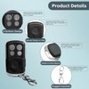 X X-HOUSE Gate Opener Remote with Keychain, 4 Button Custom