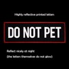FITZNORA 2 Pcs Reflective Do Not Pet Patch with Hook
