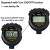 FCXJTU Simple Digital Sports Stopwatch, No Bells, No Clock, No
