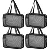 Sweetude 4 Pack Large Mesh Shower Caddy Portable Toiletry Tote