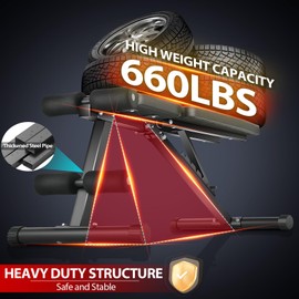 OPPSDECOR Weight Bench Press, Sturdy Durable Foldable Workout Bench with Adjustable Backrest Flat Incline Decline Sit Up Bench for Home Gym Strength Training