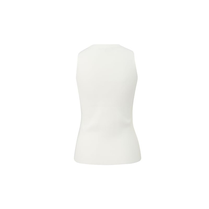 comma Women's Sweater Vest, White-0120, 42