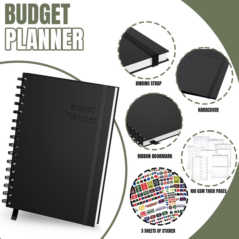 Budget Planner and Monthly Bill Organizer - Financial Planner Organizer