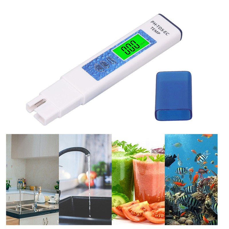 Water Quality Tester 4 in 1 PH EC TDS TEMP