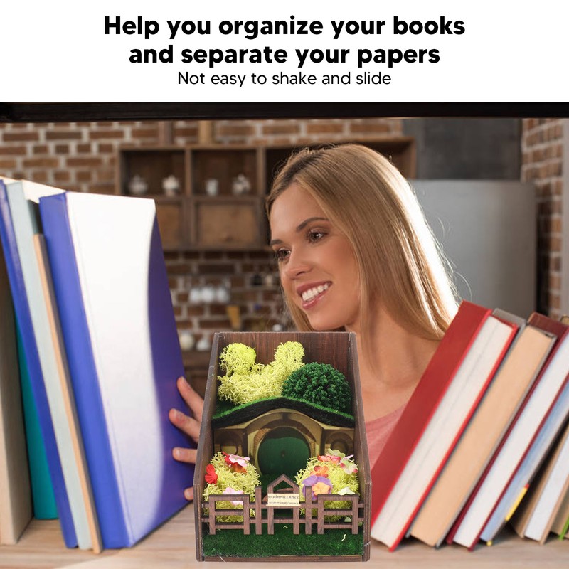 Decorative Bookends Vivid Shape Romantic Flower Petal Slip Resistant Cute