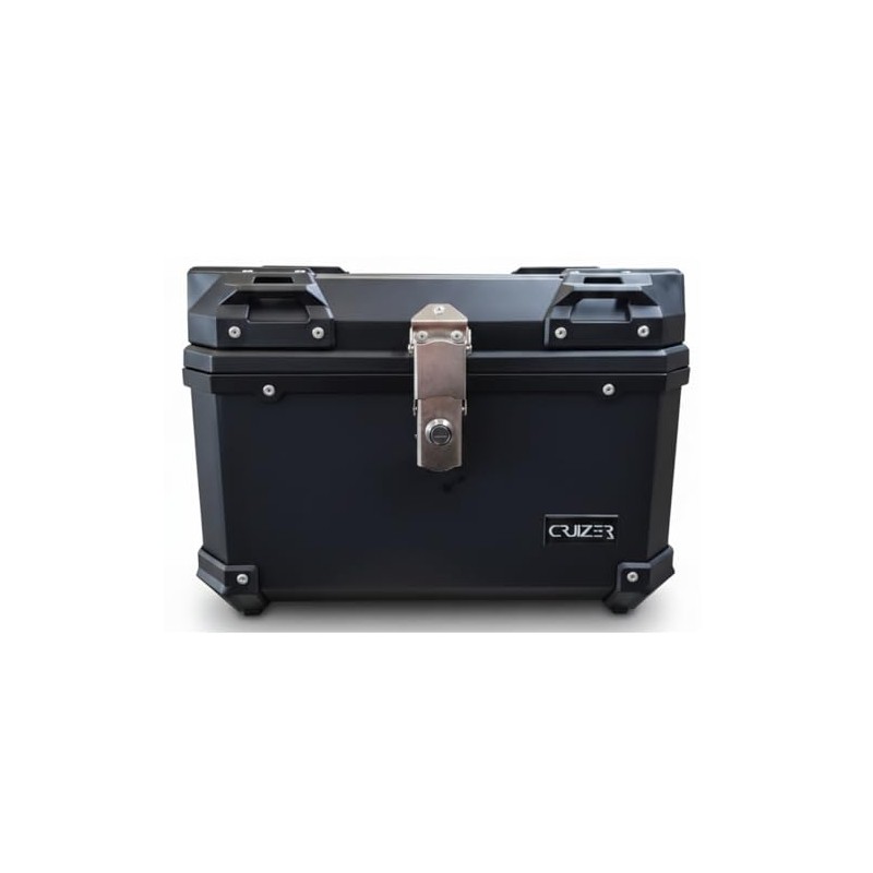 CRUIZER Topcase Koffer Motorrad Roller Platte schwarz 50L