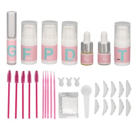 2 in 1 Lash Brow Lift Tint Kit Professional Complete Mild Lash Eyelash Dye Lift Kit 37ml Liquid Coffee