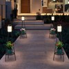 MXwcy 2 Pack Solar Lights Outdoor with Plant Stands -