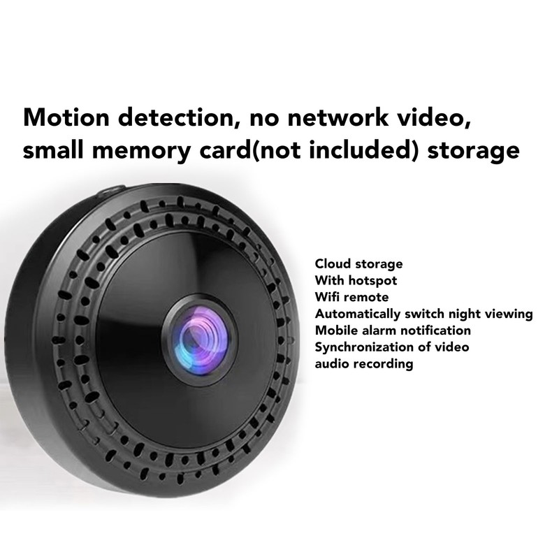 Mini WiFi Camera Wireless HD Night Viewing Motion Detection Indoor