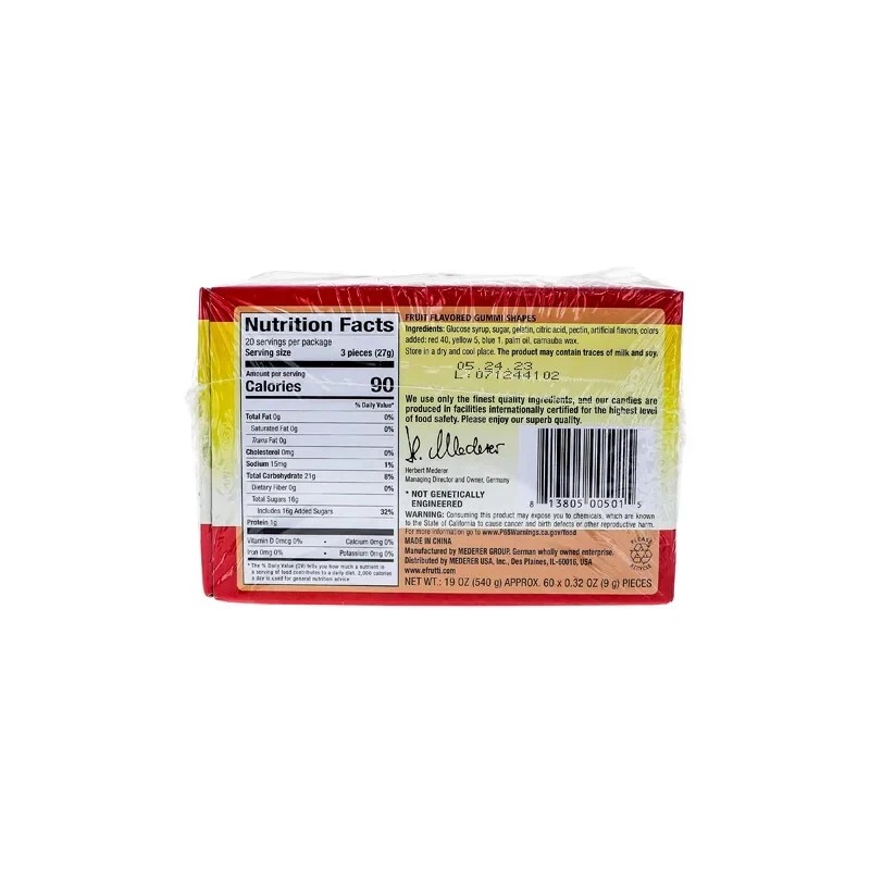 E-Frutti Gummy Burgers (60 Count) - 0.32 oz