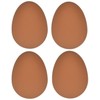 Supa Brown Rubber Poultry Eggs, Pack of 4. Encourage Hens