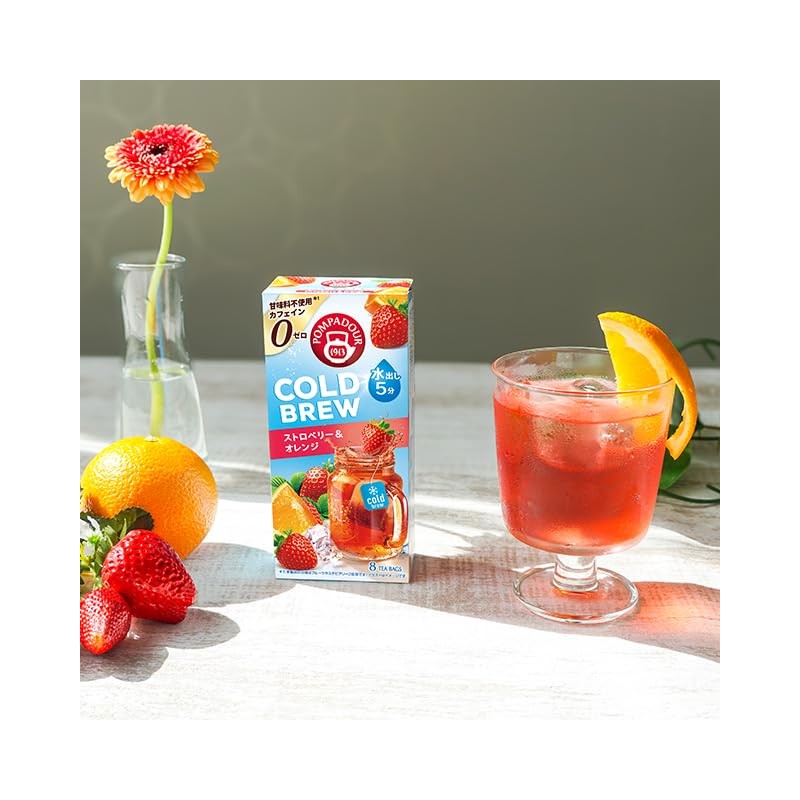Pompadour Cold Brew Cold Brew Cold Brew Herbal Tea, Strawberry