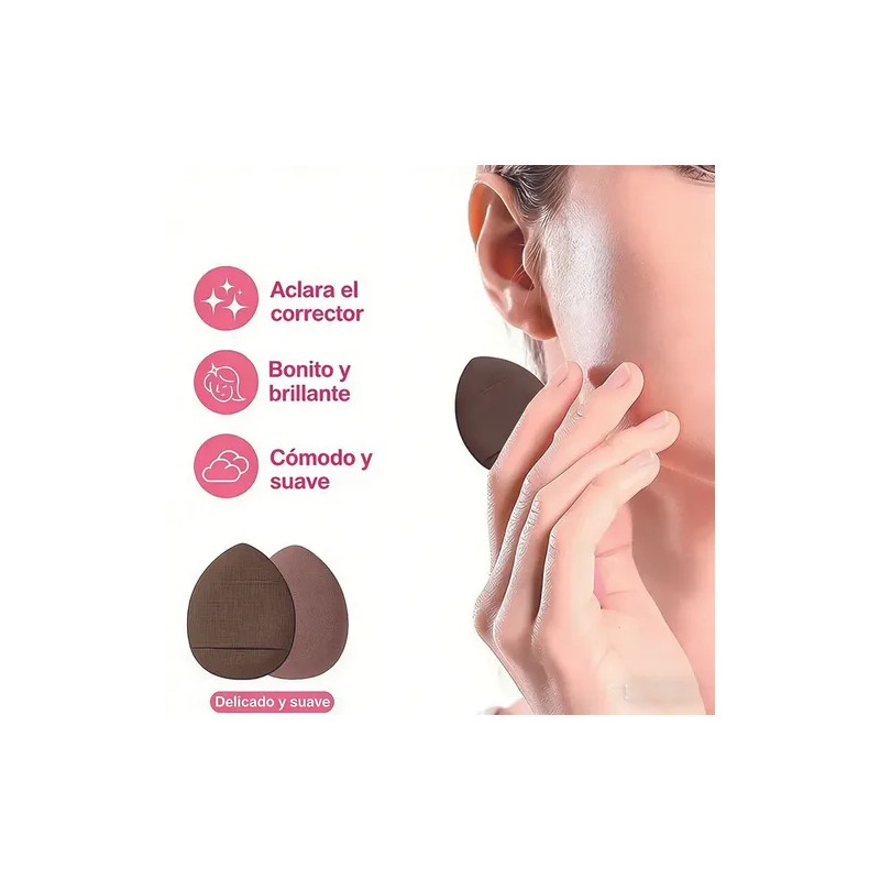 42pcs Brochas Maquillaje Profesional Esponjas Neceseres