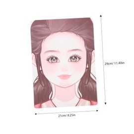 Operitacx 3 Sheets Painted Face Template Makeup Stencils Face Paint Kit Face Paint Masks Colours Highlighter Makeup Practice Tools Chest of Drawers Exercise Face Pet