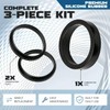 3-Pack Rubber Intake Manifold Gasket Seal Replacement for Harley Motorcycle
