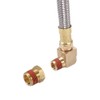 Kbrotech Extended Tank Drain Valve Assembly Kit Flexible Braided Steel