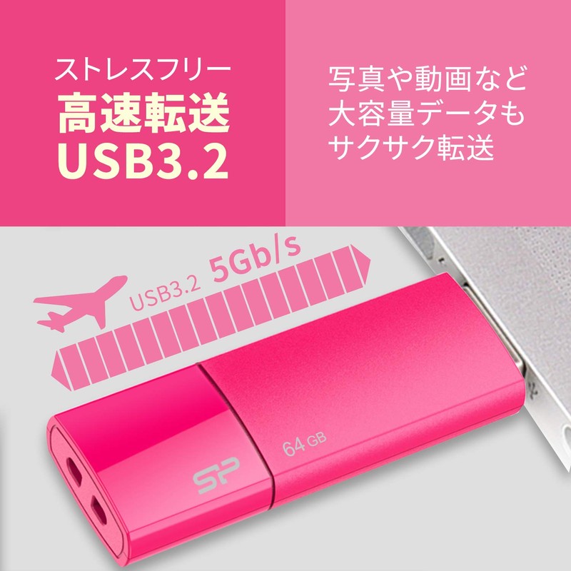 Silicon Power SP128GBUF3B05V1H Memory Stick USB 3.0 128 GB Pink